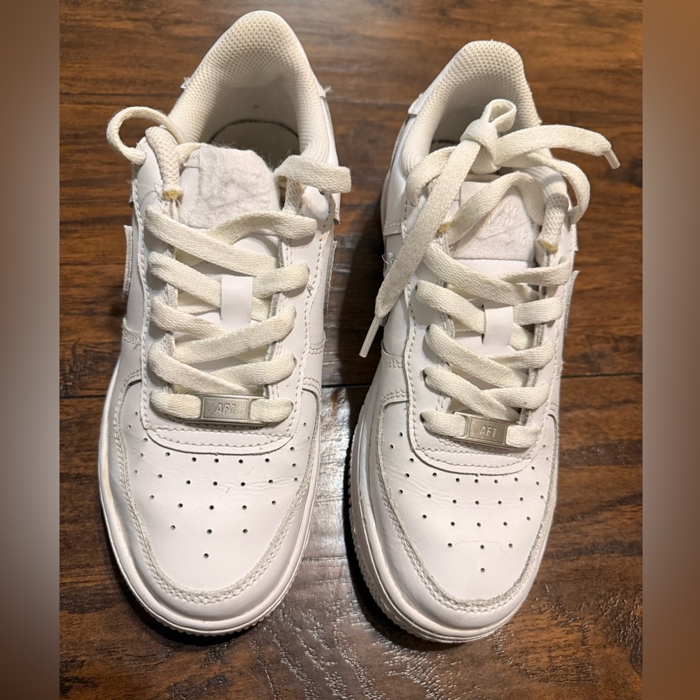 Nike Kids White Lace-Up Sneakers